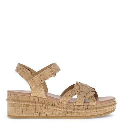 Lena Wedge Sandal Natural Cork - Women
