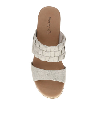 Mavis Block Heel Slide Sandal Champagne - Women