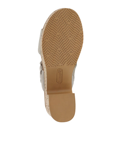 Mavis Block Heel Slide Sandal Champagne - Women