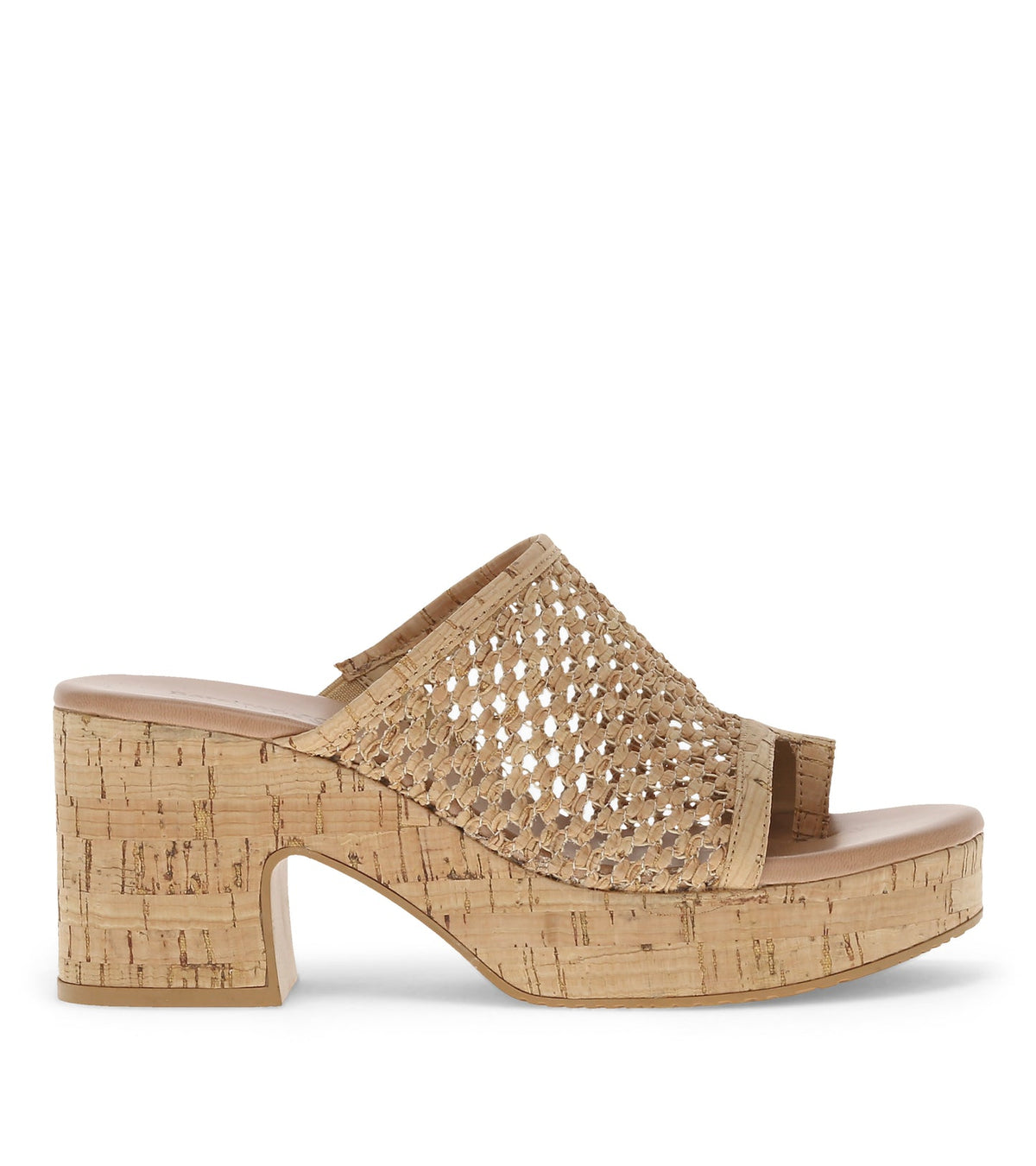 Michaela Block Heel Sandal Natural Cork - Women