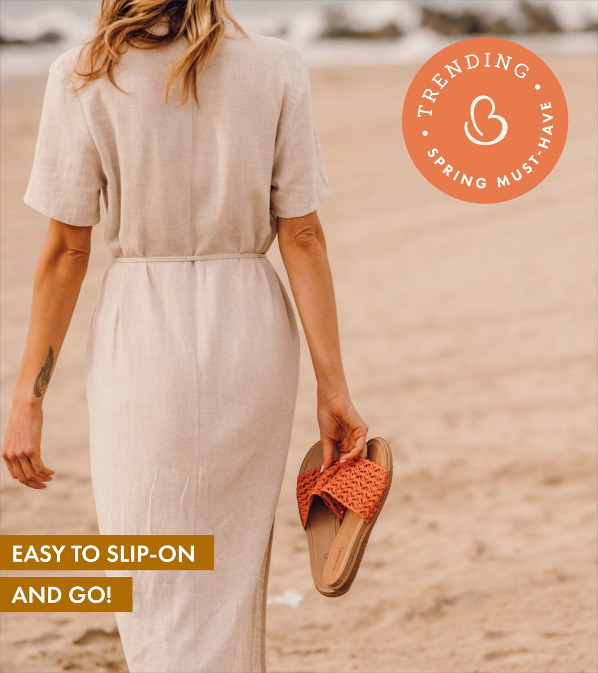 Noya Slide Sandal Orange Aid - Women