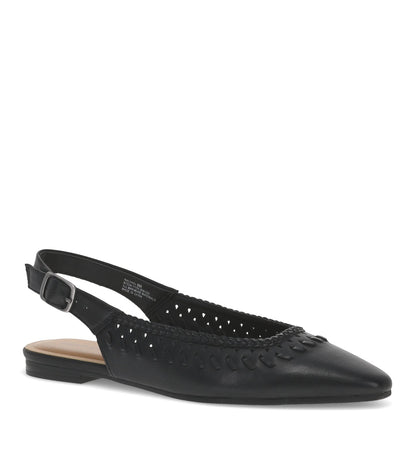 Rachael Slingback Flat Black - Women