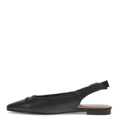Rachael Slingback Flat Black - Women