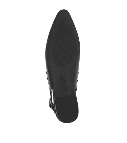 Rachael Slingback Flat Black - Women