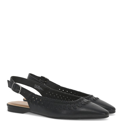 Rachael Slingback Flat Black - Women