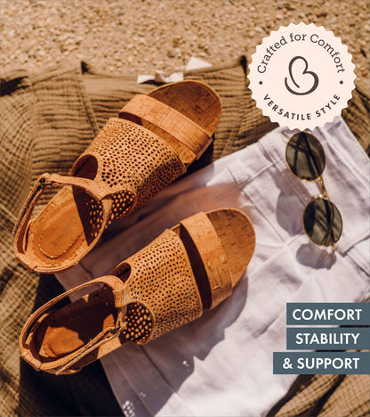 Raisie Wedge Sandal Natural Cork - Women