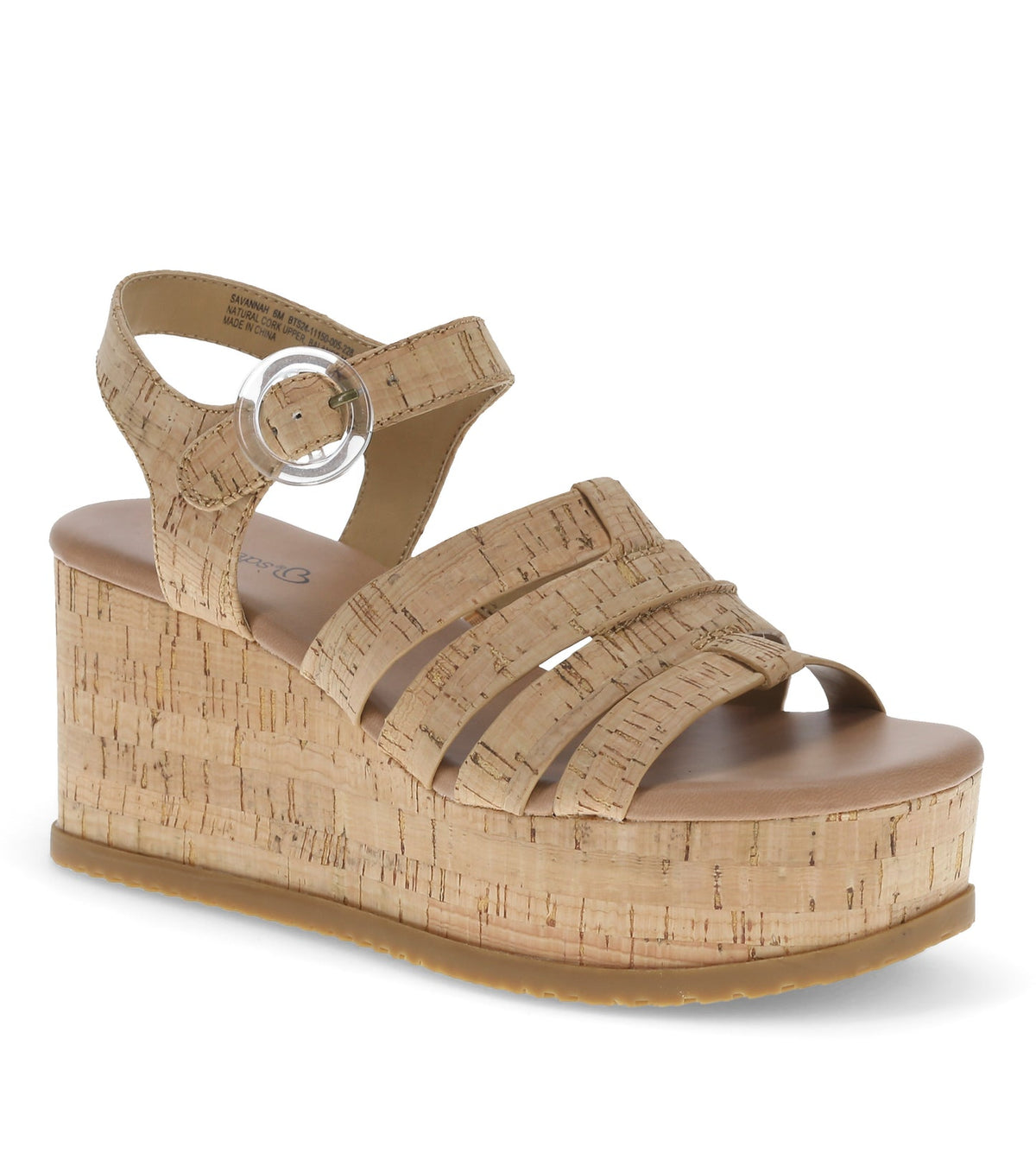 Savannah Wedge Sandal Natural Cork - Women