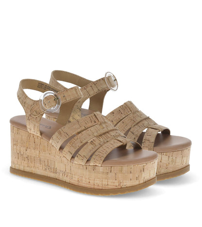 Savannah Wedge Sandal Natural Cork - Women