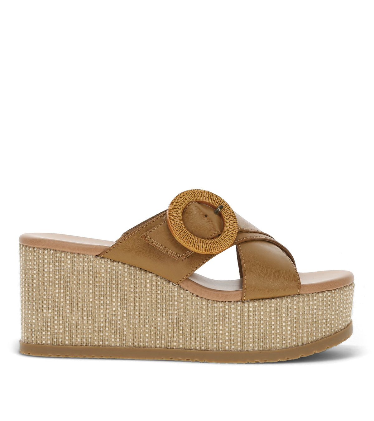 Sydney Wedge Sandal Caramel - Women