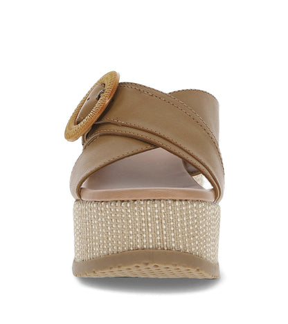 Sydney Wedge Sandal Caramel - Women