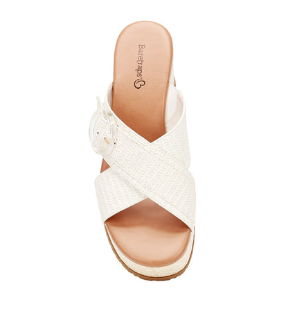 Sydney Wedge Sandal Cream - Women
