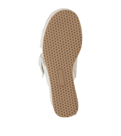 Sydney Wedge Sandal Cream - Women