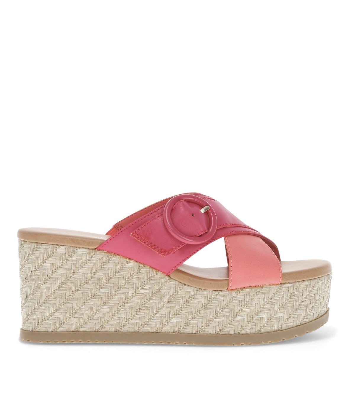 Sydney Wedge Sandal Pink Punch - Women