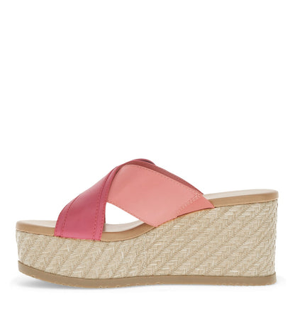 Sydney Wedge Sandal Pink Punch - Women