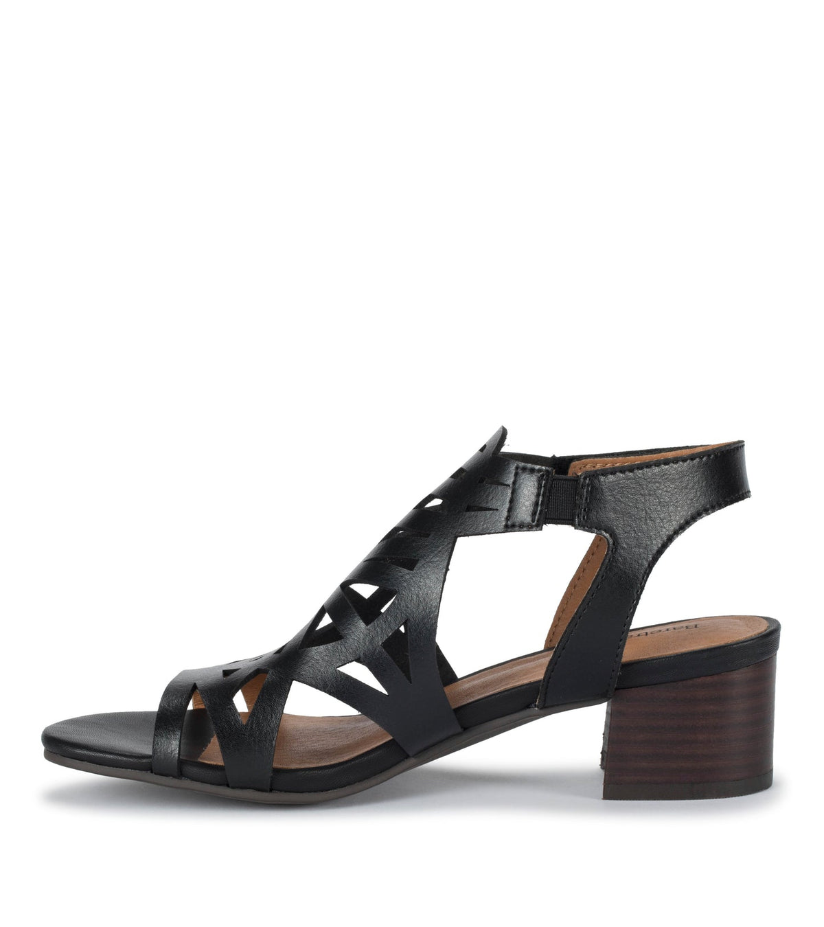 Velvet Block Heel Sandal Black - Women
