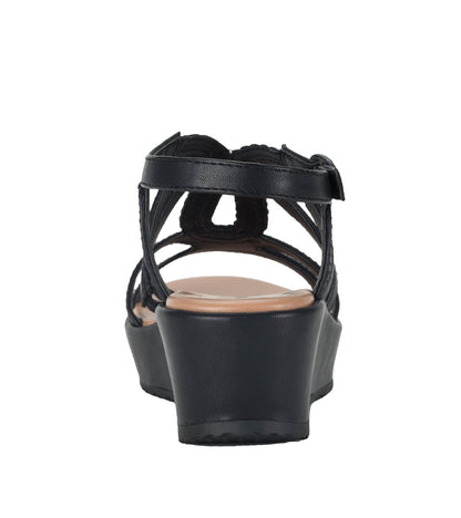 Wilma Wedge Sandal Black - Women