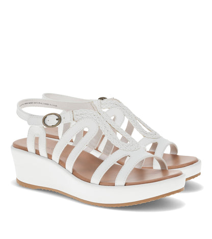 Wilma Wedge Sandal White - Women