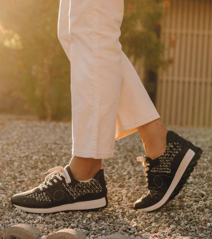 Gwenda Lace Up Sneaker Black Multi - Women