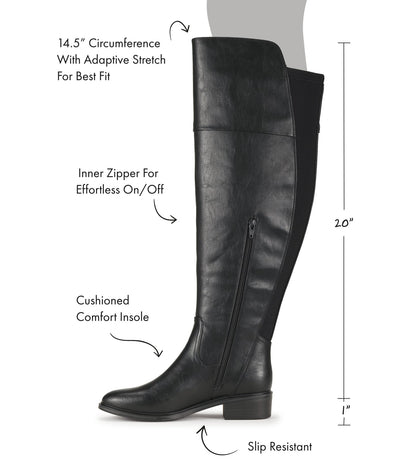 Anika Tall Boot Black - Women