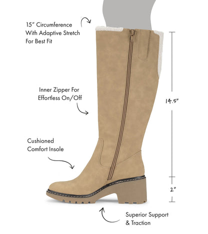 Dalary Tall Boot Cognac - Women