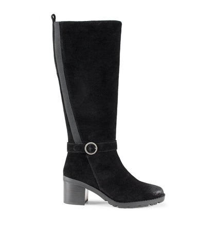 Della Tall Boot Black Suede - Women