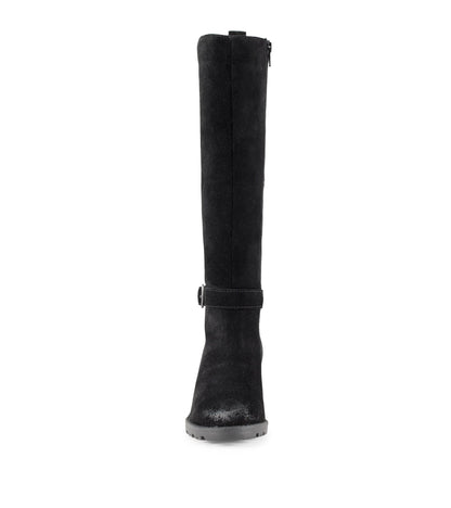 Della Tall Boot Black Suede - Women