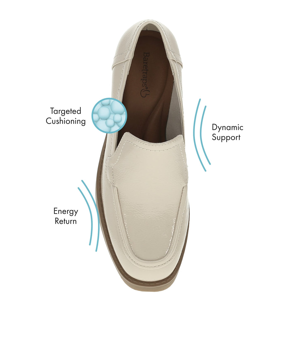 Gretel Block Heel Loafer Ivory - Women