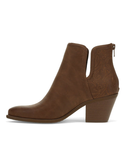 Yara Block Heel Bootie Coffee - Women