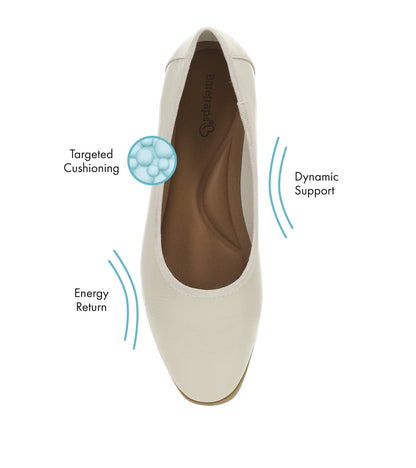 Tania Casual Flat Ivory - Women