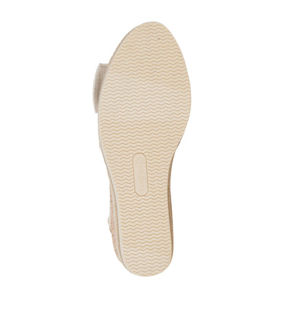 Arabelle Closed Toe Wedge Sandal Cream - Women