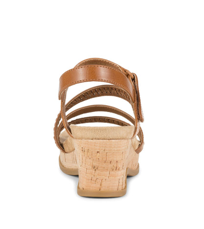 Ciara Wedge Sandal Dark Caramel - Women
