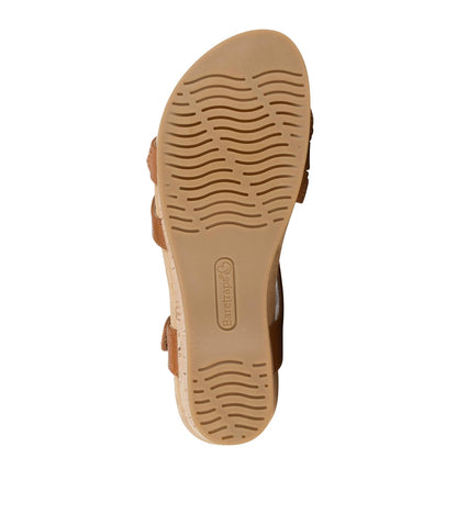 Ciara Wedge Sandal Dark Caramel - Women