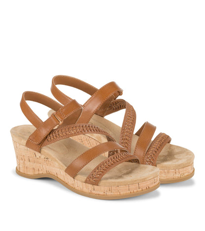 Ciara Wedge Sandal Dark Caramel - Women