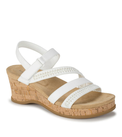 Ciara Wedge Sandal White - Women