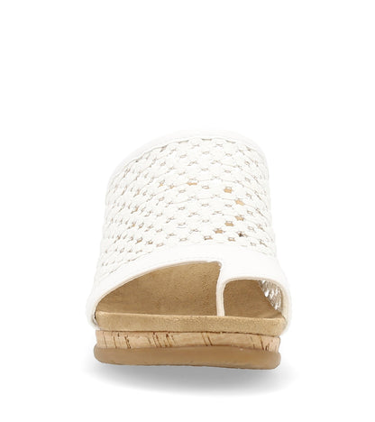 Faye Wedge Sandal White - Women