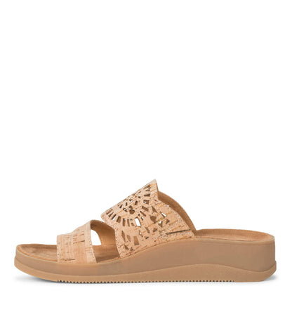 Flora Slide Sandal Natural - Women