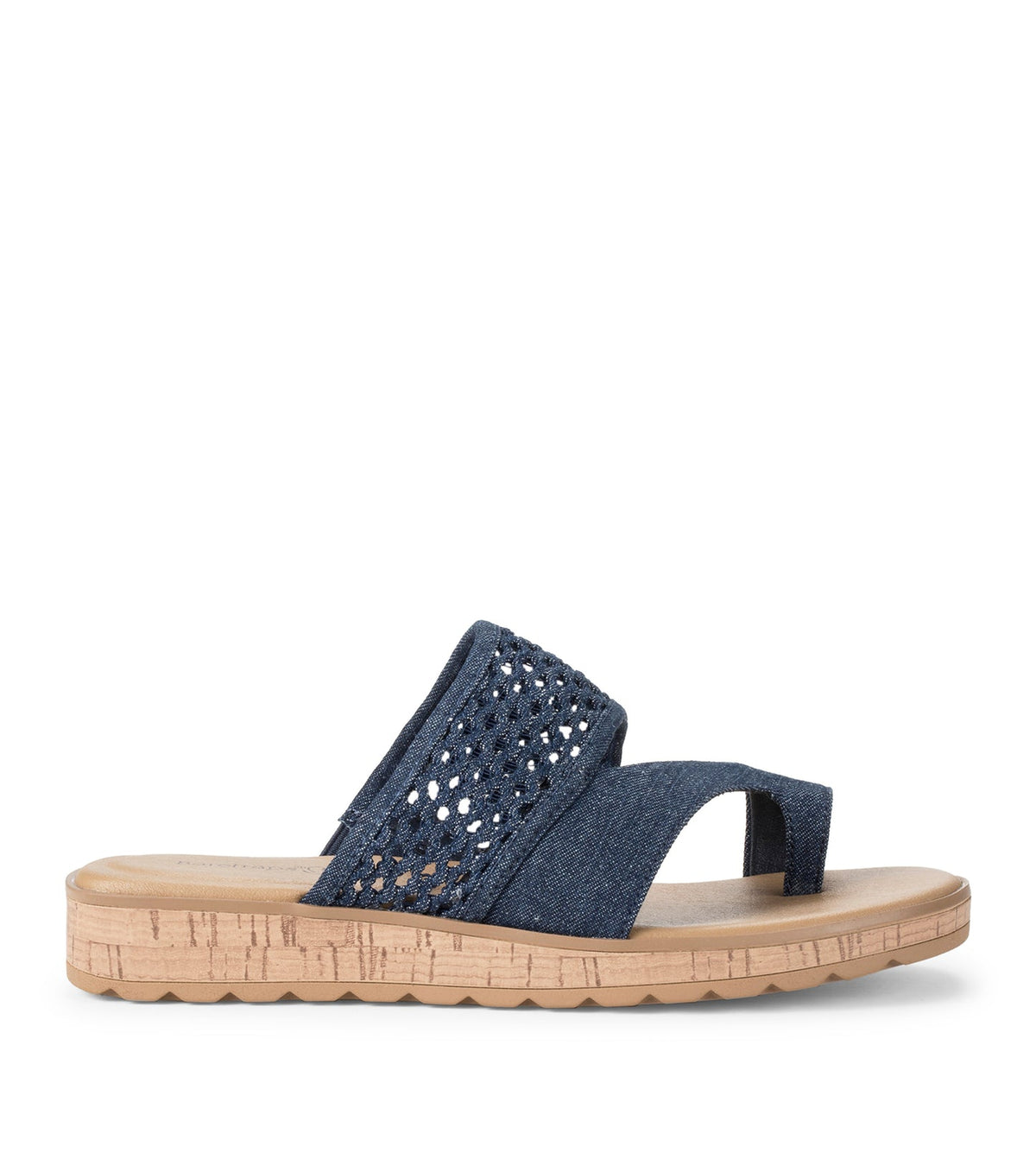 Gibby Slide Sandal Dark Denim - Women
