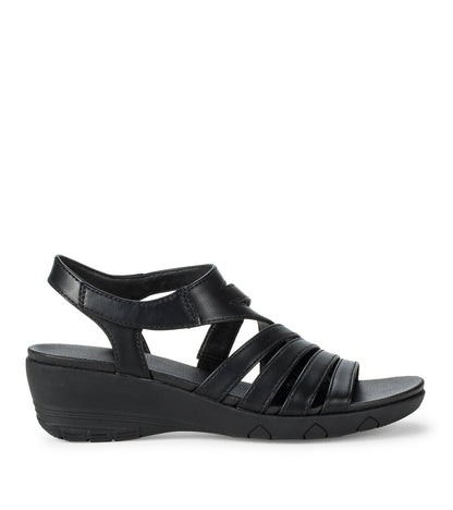 Harlean Wedge Sandal Black - Women