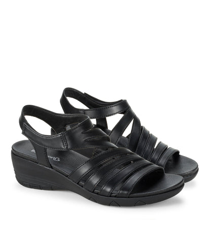 Harlean Wedge Sandal Black - Women