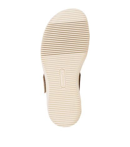 Eliza Slide Sandal Dark Caramel - Women