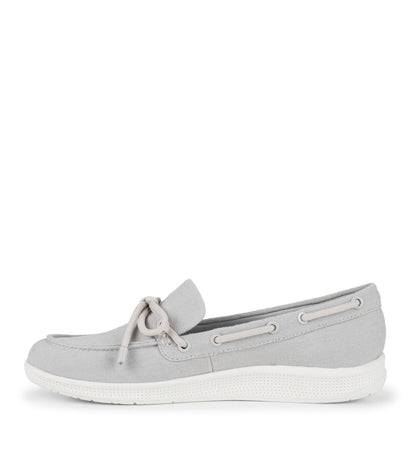 Venia Boat Shoe Light Steel - Women