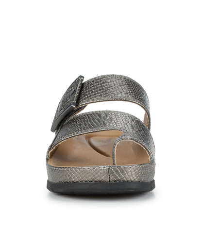Welda Slide Sandal Pewter - Women