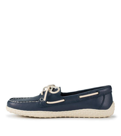 Beverlie Boat Shoe Navy Leather - Women