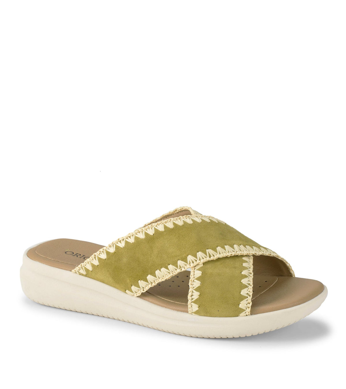 Dolinda Slide Sandal Kelp Suede - Women
