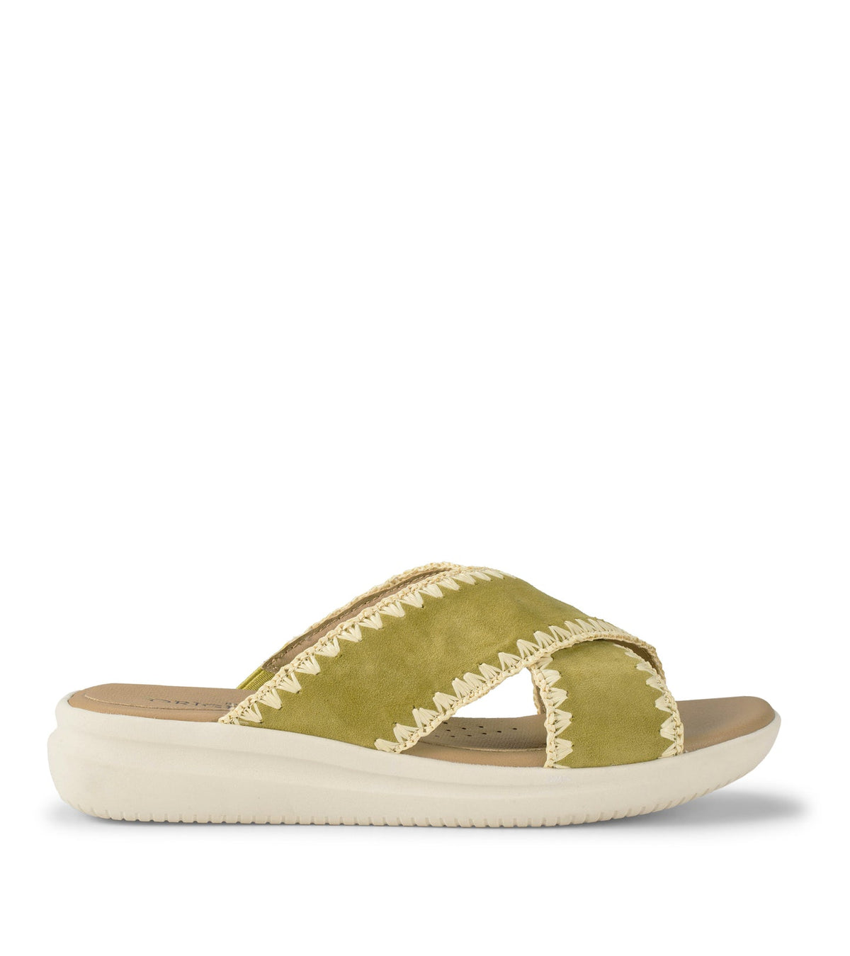 Dolinda Slide Sandal Kelp Suede - Women