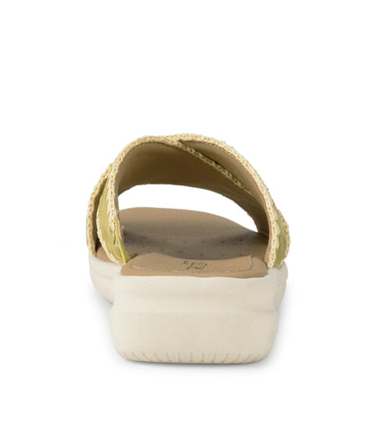 Dolinda Slide Sandal Kelp Suede - Women