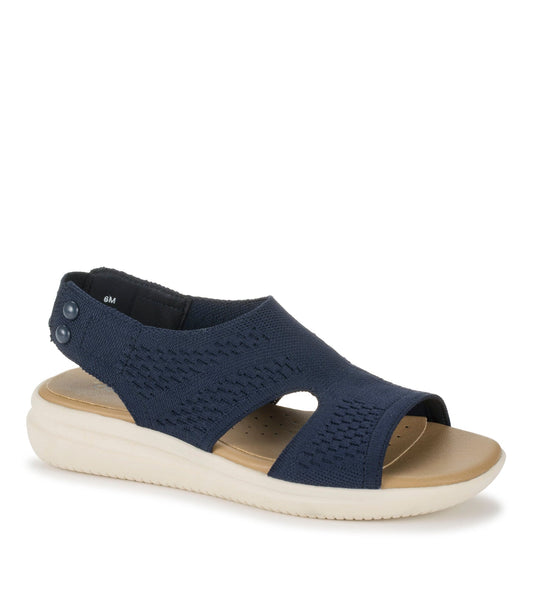 Duffy Slip On Sandal Navy Blue - Women