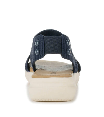 Duffy Slip On Sandal Navy Blue - Women