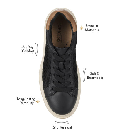 Tiara Sneaker Black Leather - Women