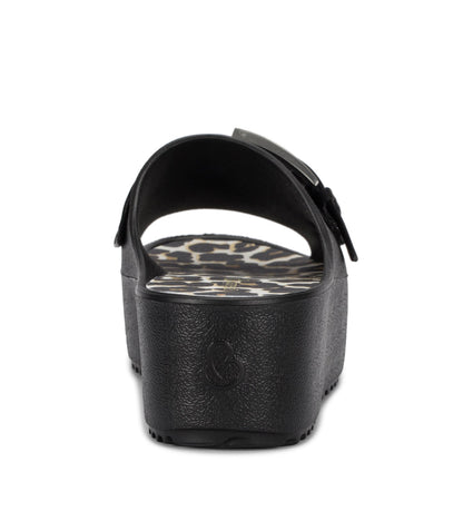 Pacey Platform Sandal Black/White - Women